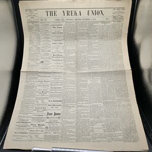 1871 The Yreka Union California